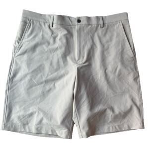 Dunning Chino Golf Shorts Performance Polyester Spandex 10" Beige Men’s Size 36